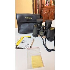 Bushnell Insta Focus 7x35 Binoculars Wide Angle 420FT Case Japan Vintage